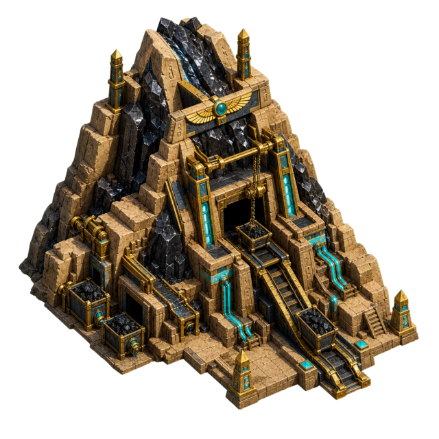 Obsidian Mine in a Phratek village